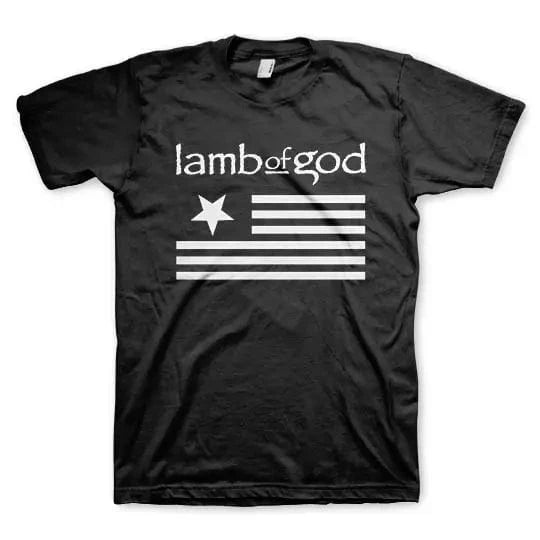 Manic Merch Apparel > T-shirts T-SHIRT: Lamb of God - Flag
