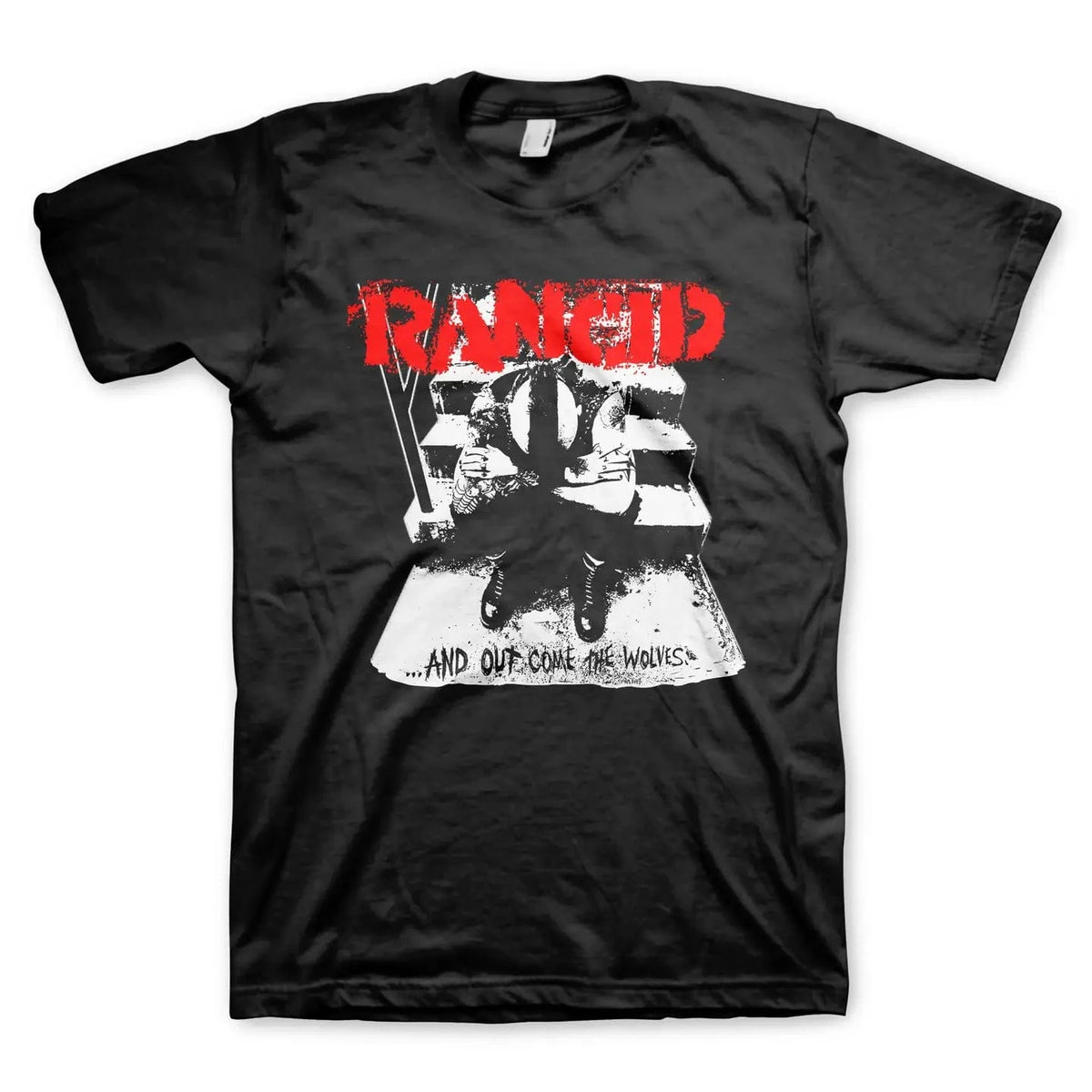 Manic Merch Apparel > T-shirts T-SHIRT: Rancid - and Out Come the Wolves