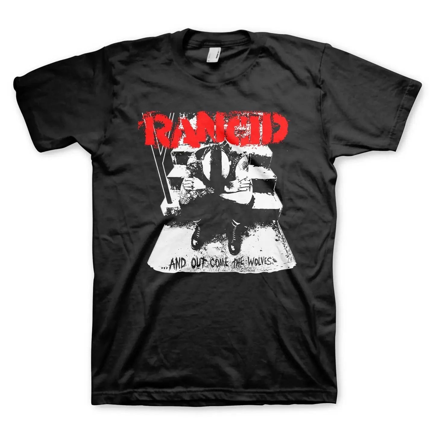 Manic Merch Apparel > T-shirts T-SHIRT: Rancid - and Out Come the Wolves