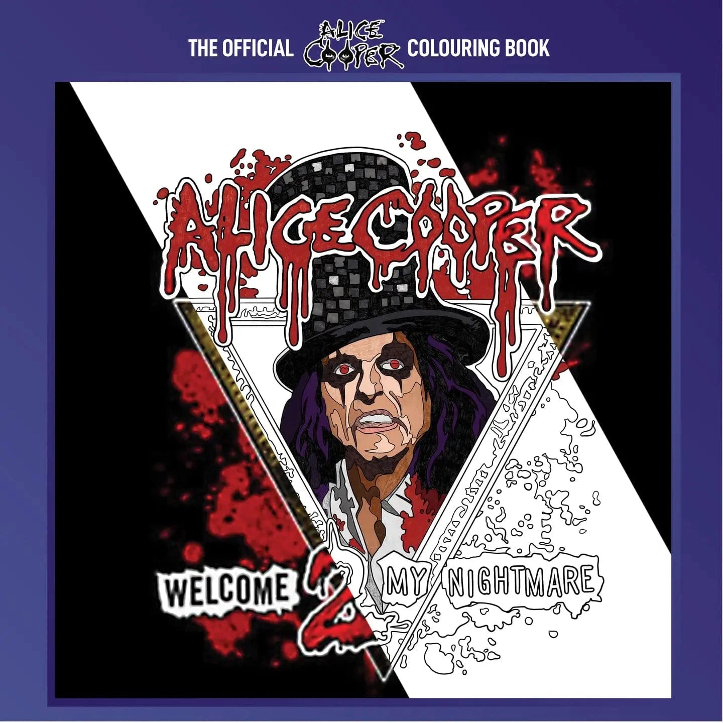 Manic Merch Books > Coloring Books Rock N Roll Colouring Books Alice Cooper Paperback 9781838147044 9781838147044