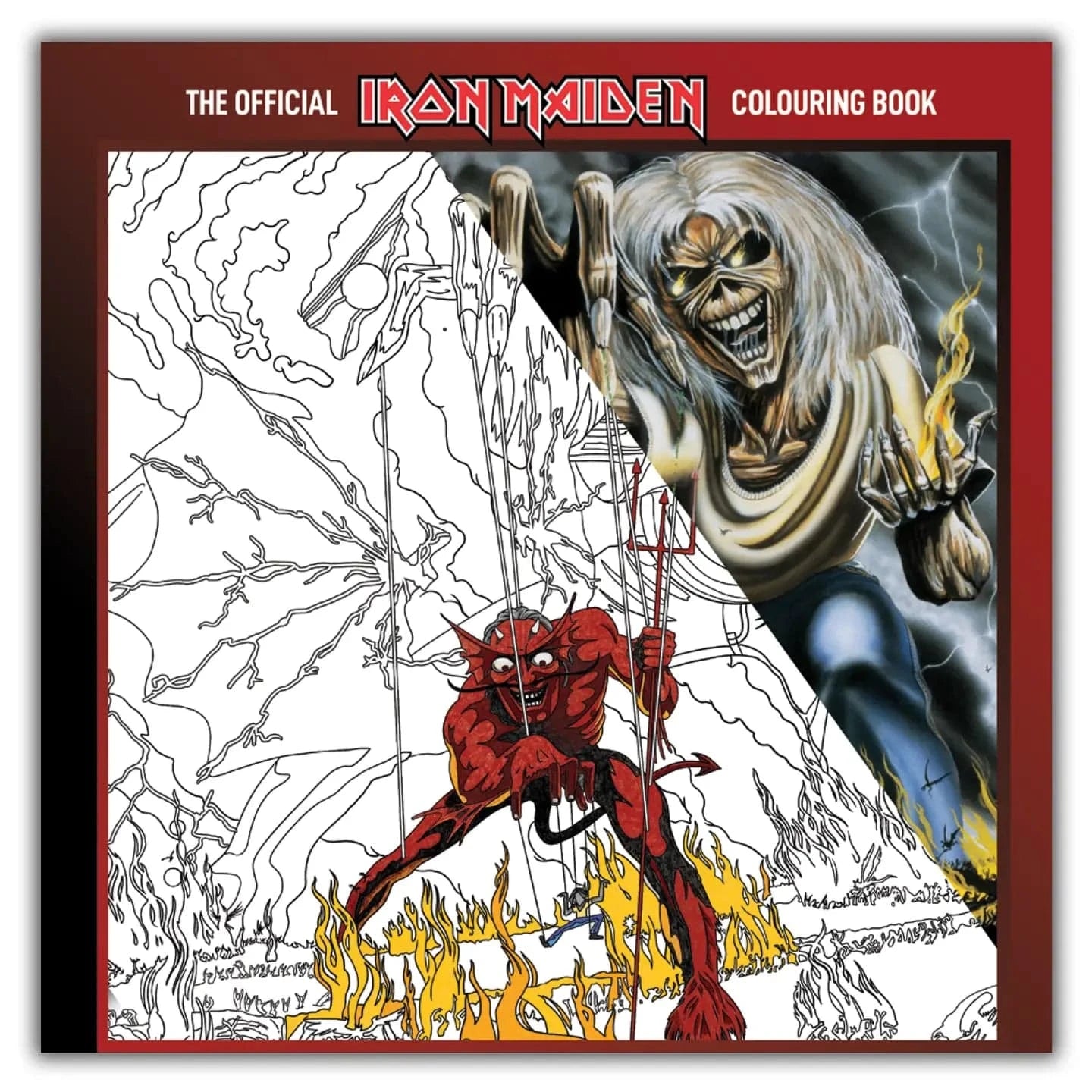 Manic Merch Books > Coloring Books Rock N Roll Colouring Books Iron Maiden Paperback 9781838147051 9781838147051