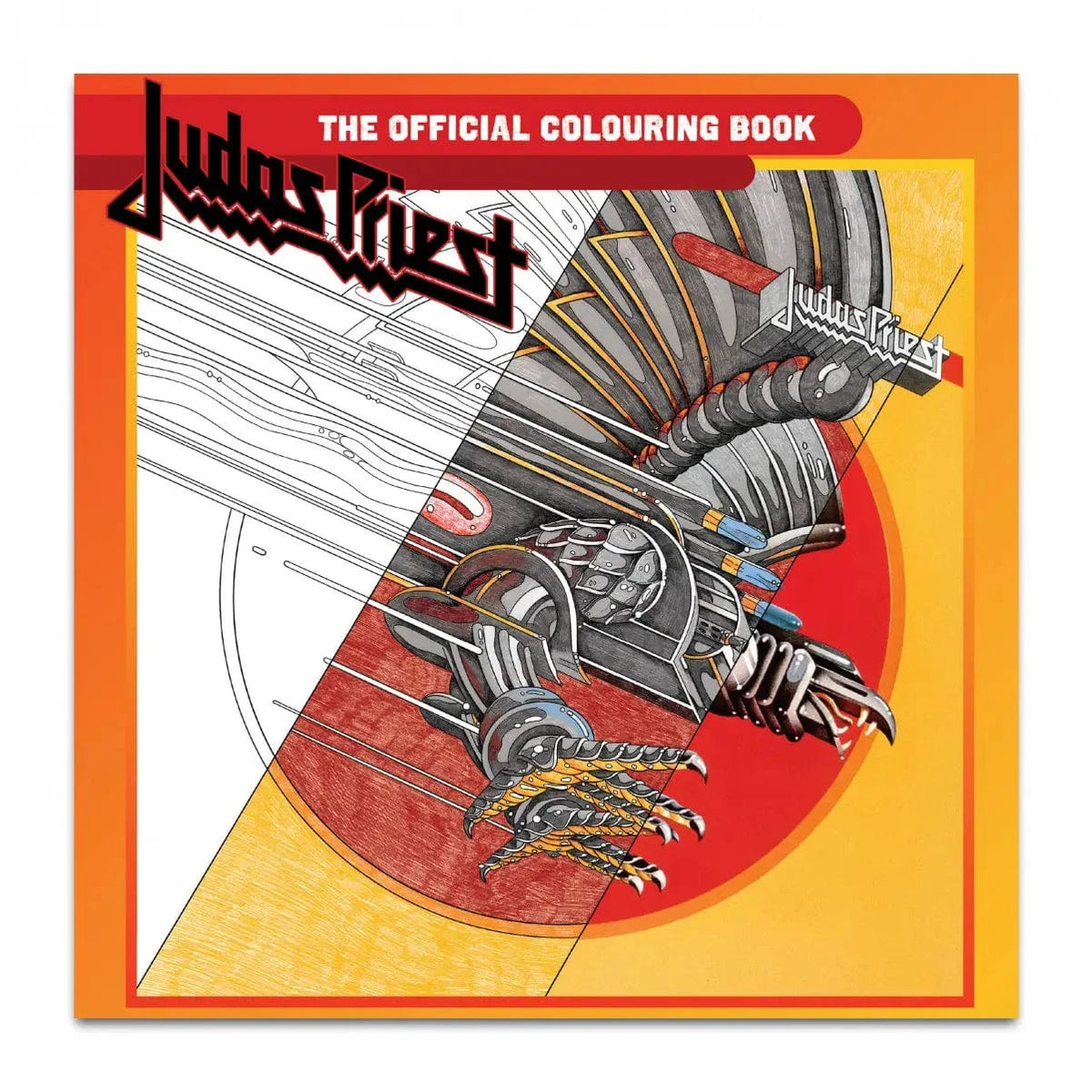 Manic Merch Books > Coloring Books Rock N Roll Colouring Books Judas Priest Paperback 9781838147006 9781838147006