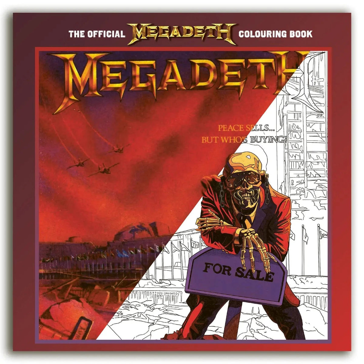 Manic Merch Books > Coloring Books Rock N Roll Colouring Books Megadeth Paperback 9781838147037 9781838147037