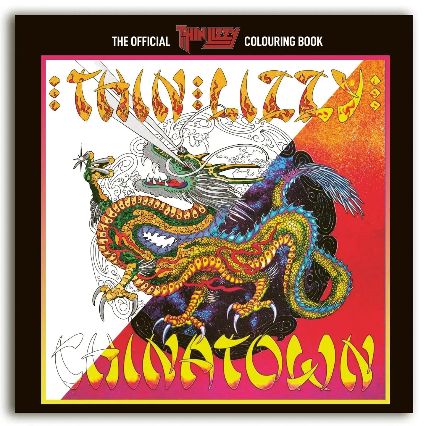 Manic Merch Books > Coloring Books Rock N Roll Colouring Books Thin Lizzy Paperback 9781838147020 9781838147020