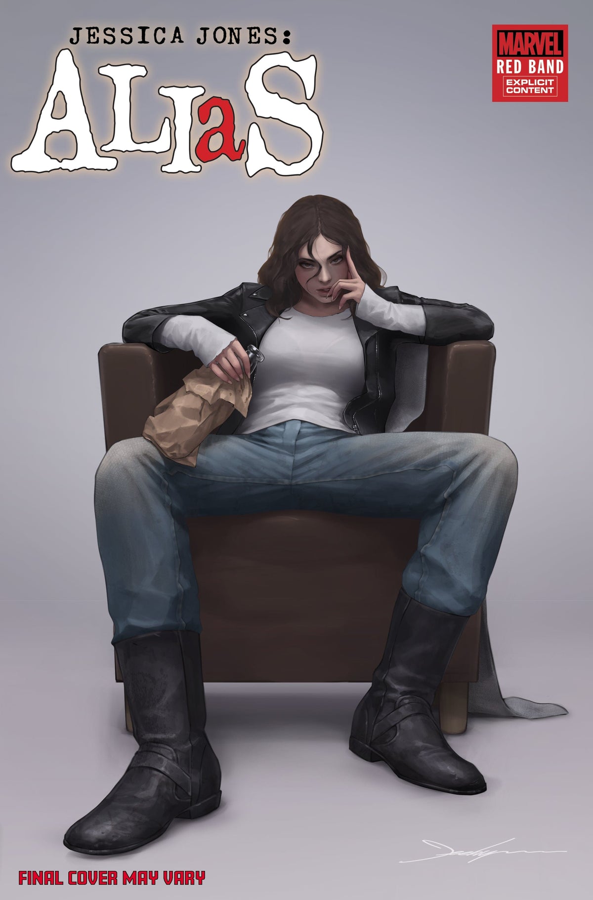 Marvel Comic Books ALIAS: RED BAND #1 JEEHYUNG LEE VARIANT [POLYBAGGED] 75960621502700121 PRH-75960621502700121