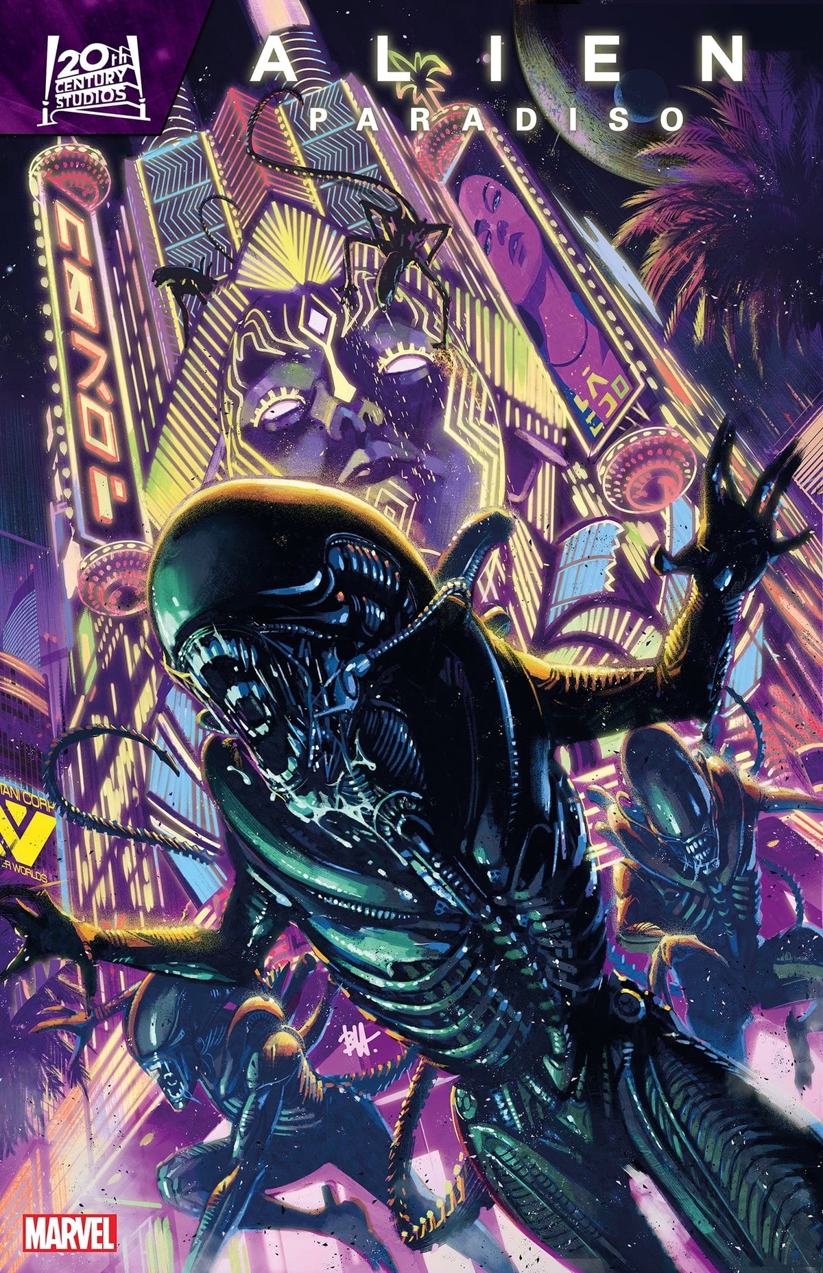 Marvel Comic Books ALIEN: PARADISO #1 BEN HARVEY VARIANT 75960621128900121 PRH-75960621128900121