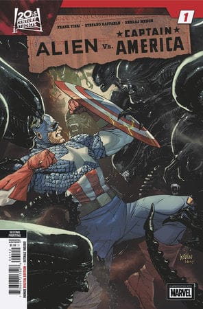 Marvel Comic Books ALIEN VS. CAPTAIN AMERICA #1 LEINIL FRANCIS YU 2ND PRINTING VARIANT 75960621352800112 PRH-75960621352800112