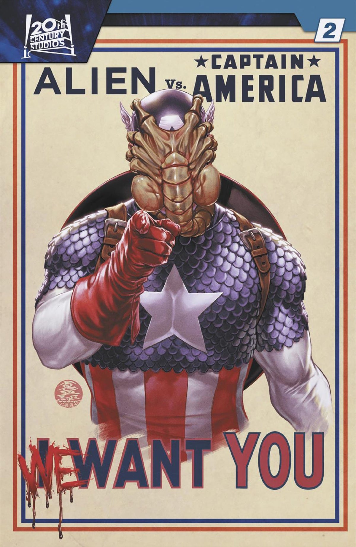 Marvel Comic Books ALIEN VS. CAPTAIN AMERICA #2 TBD ARTIST VARIANT 75960621352800231 PRH-75960621352800231