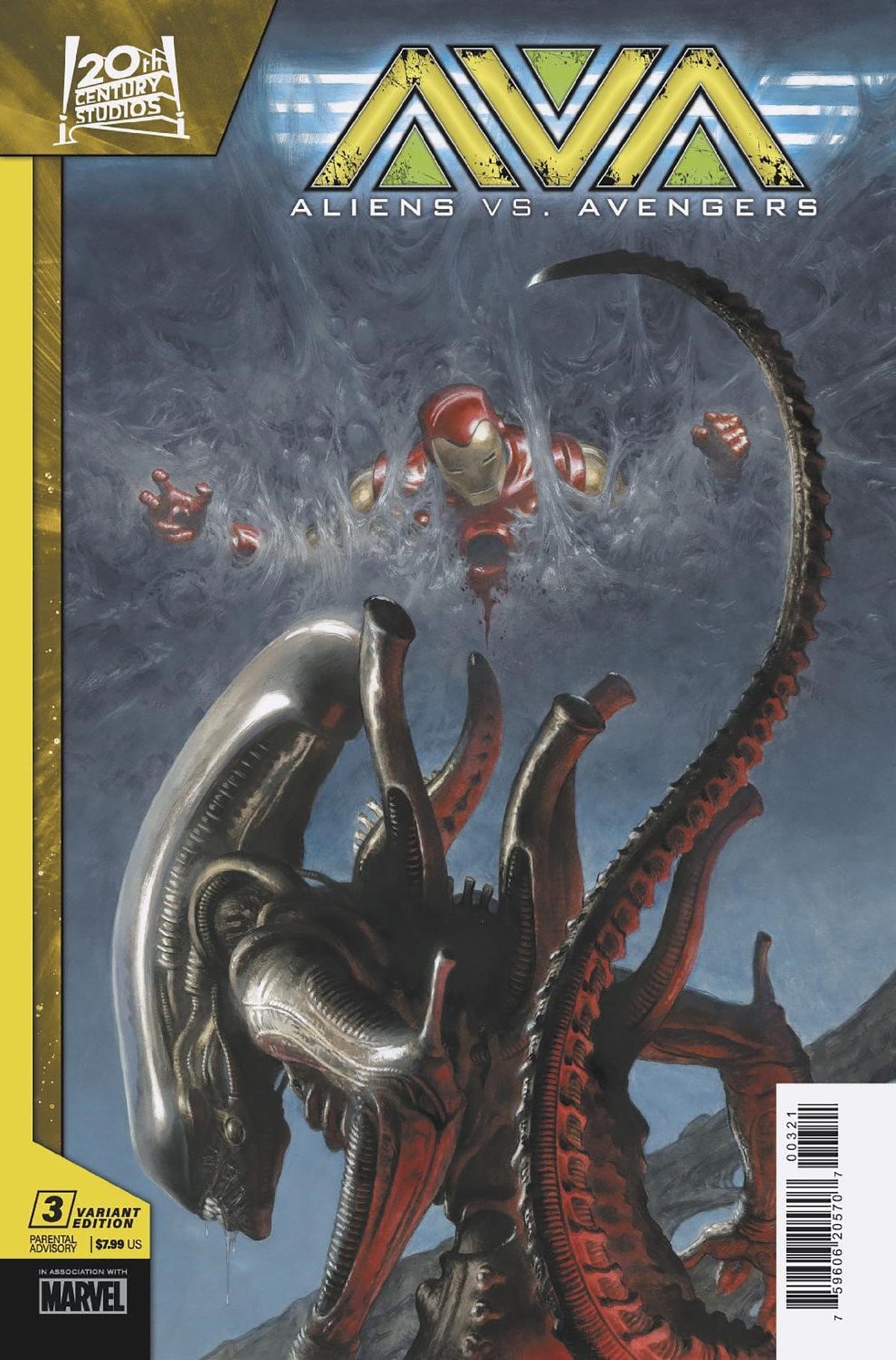 Marvel Comic Books ALIENS VS. AVENGERS #3 PAOLO RIVERA VARIANT 75960620570700321 PRH-75960620570700321