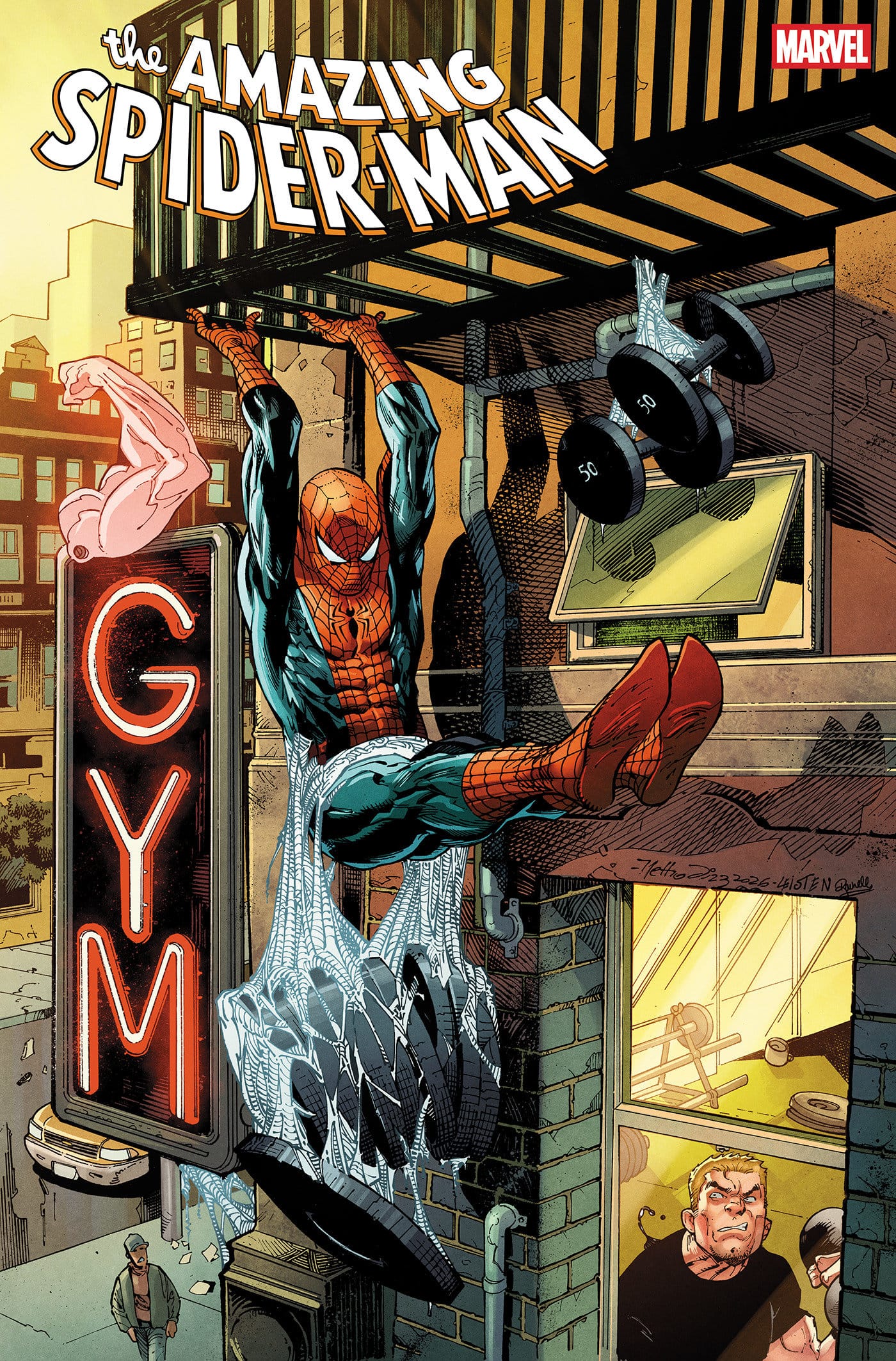 AMAZING SPIDER-MAN #1003 NETHO DIAZ WORKOUT VARIANT (Release Date: 11/11/2026)