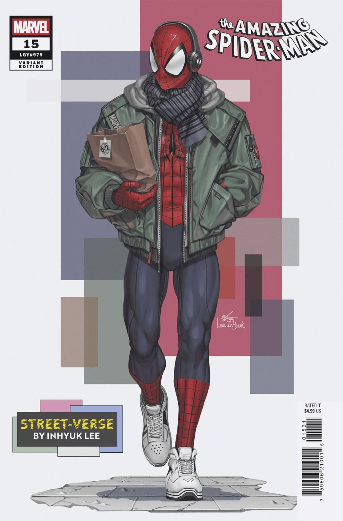 Marvel Comic Books AMAZING SPIDER-MAN #15 INHYUK LEE STREET-VERSE VARIANT 75960621001501531 PRH-75960621001501531
