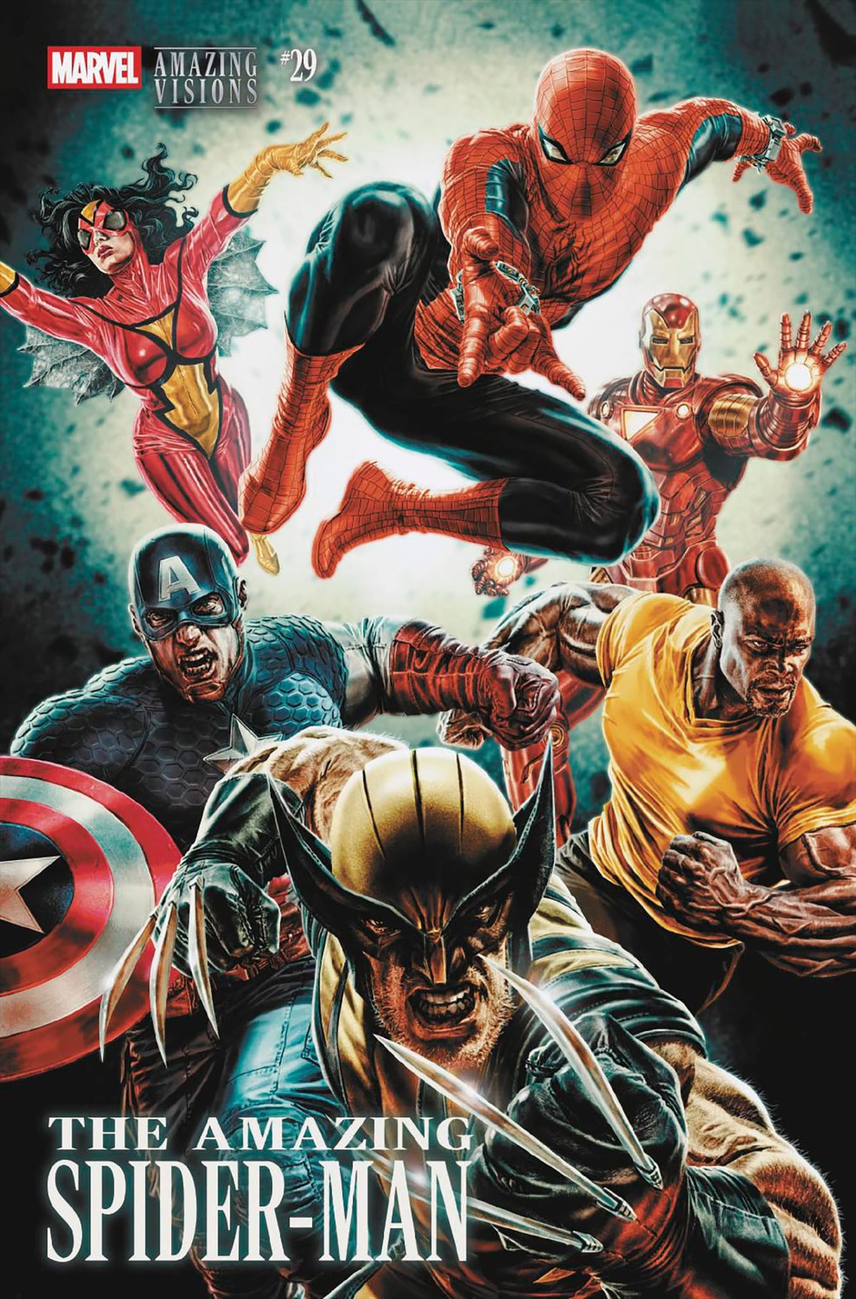 Marvel Comic Books AMAZING SPIDER-MAN #29 LEE BERMEJO AMAZING VISIONS VARIANT 75960621001502921 PRH-75960621001502921