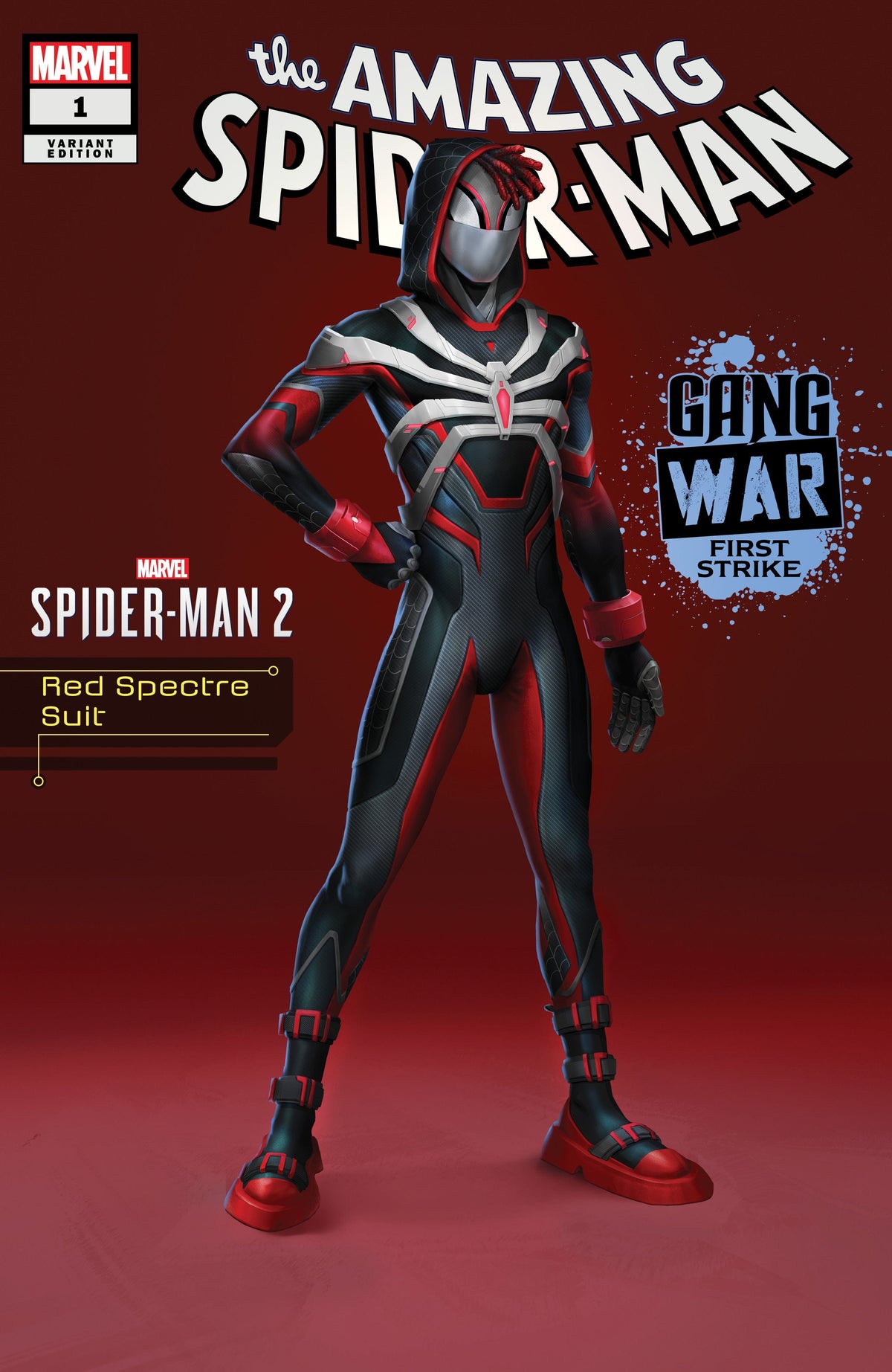 AMAZING SPIDER-MAN: GANG WAR FIRST STRIKE #1 RED SPECTRE SUIT MARVEL'S SPIDER-MAN 2 VAR