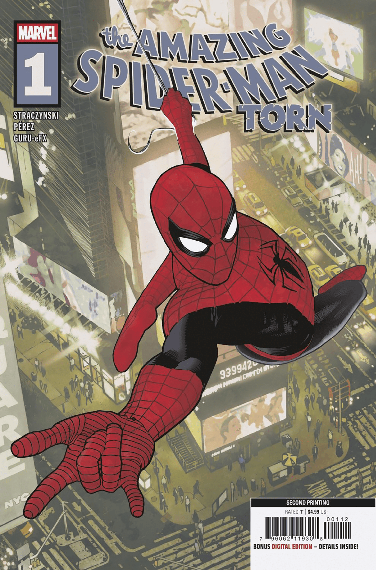 Marvel Comic Books AMAZING SPIDER-MAN: TORN #1 ADAM HUGHES 2ND PRINTING VARIANT 75960621193700112 PRH-75960621193700112