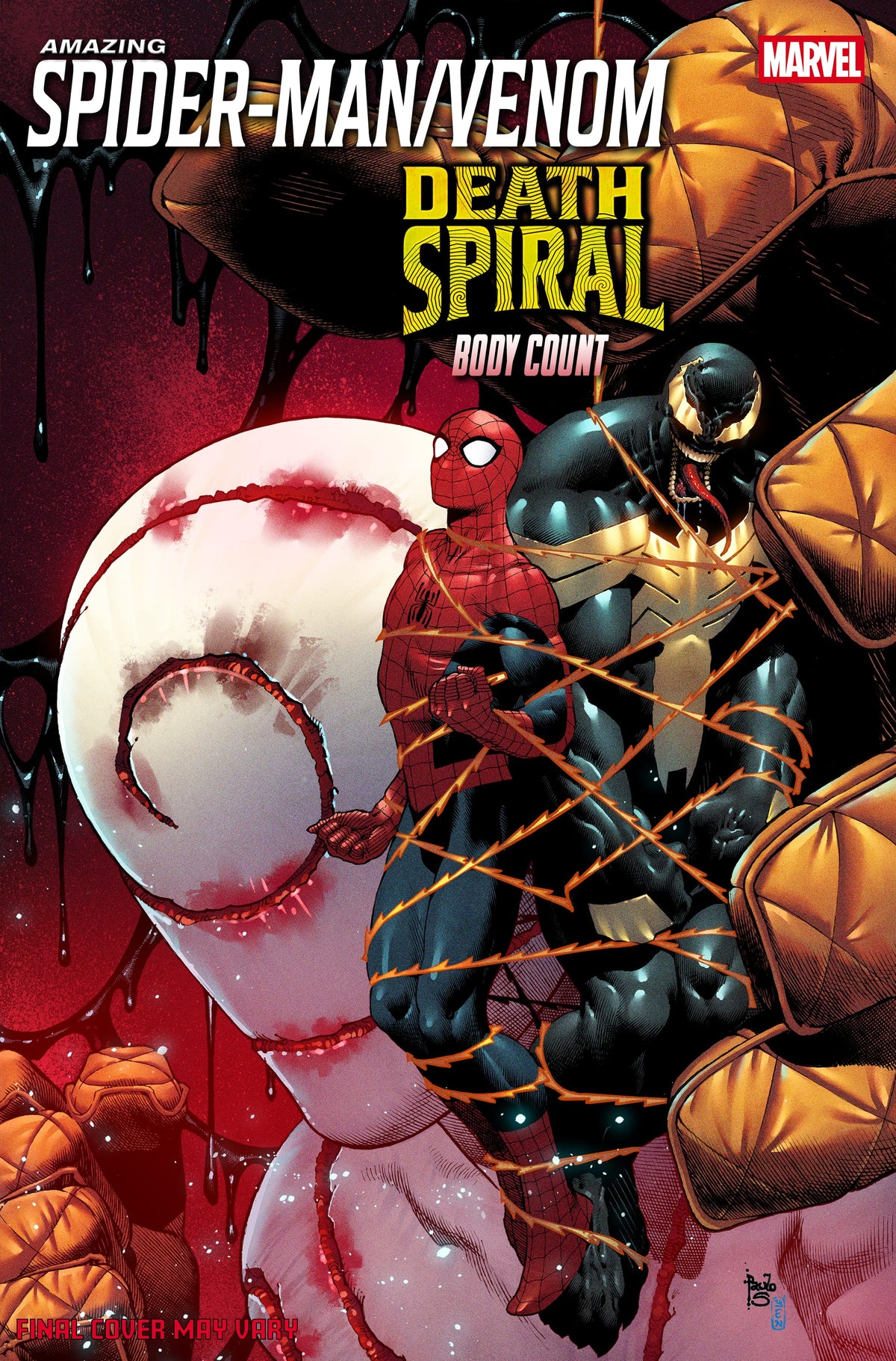 Marvel Comic Books AMAZING SPIDER-MAN/VENOM: DEATH SPIRAL - BODY COUNT #1 PAULO SIQUEIRA VARIANT [DS] 75960621648200141 PRH-75960621648200141