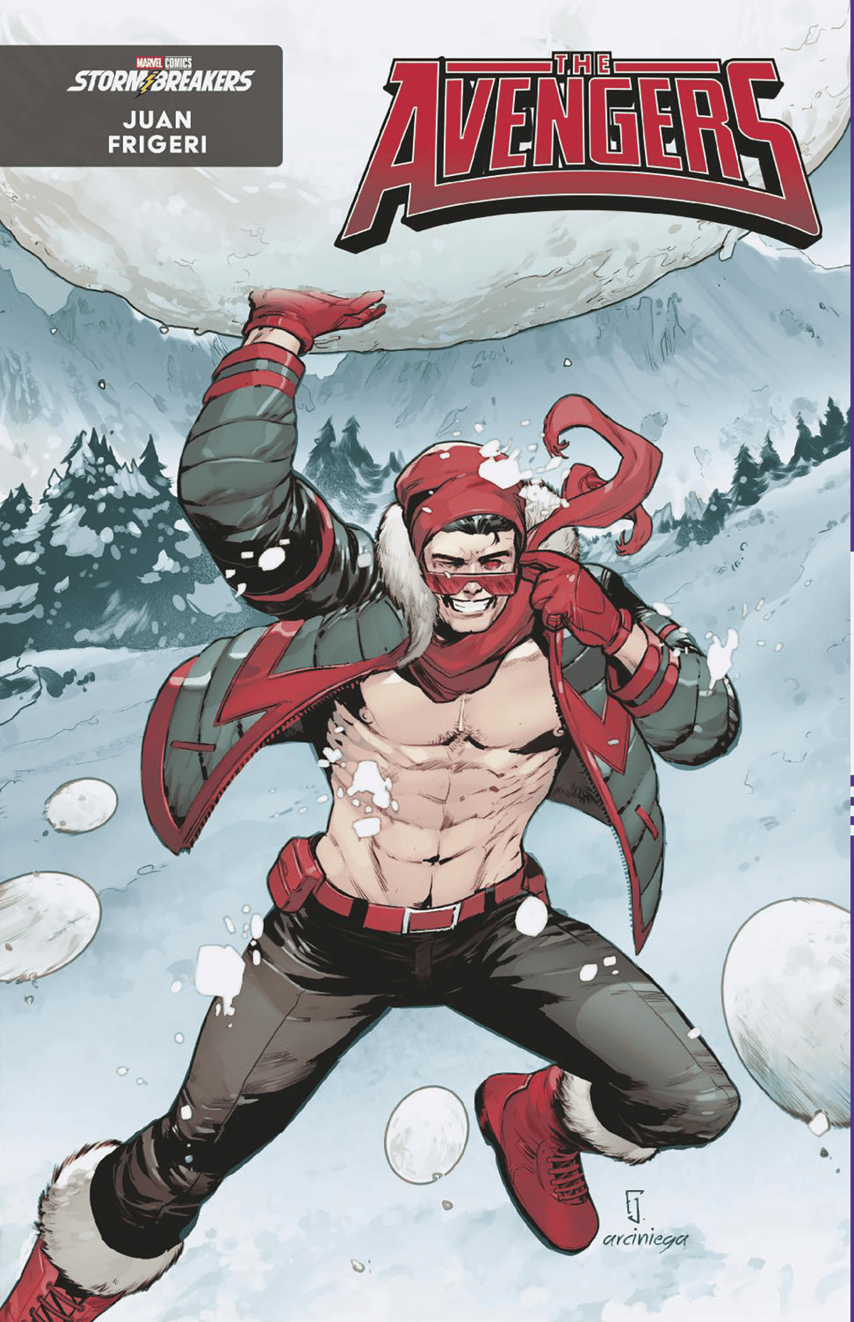 Marvel Comic Books AVENGERS #33 JUAN FRIGERI WINTER BREAK VARIANT 75960620426703341 PRH-75960620426703341