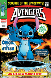 Marvel Comic Books AVENGERS #33 LUCIANO VECCHIO DISNEY STITCH UNLEASH THE HOLIDAYS VARIANT 75960620426703351 PRH-75960620426703351