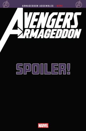 Marvel Comic Books AVENGERS: ARMAGEDDON #1 MARCO CHECCHETTO SPOILER VARIANT 75960621563800161 PRH-75960621563800161