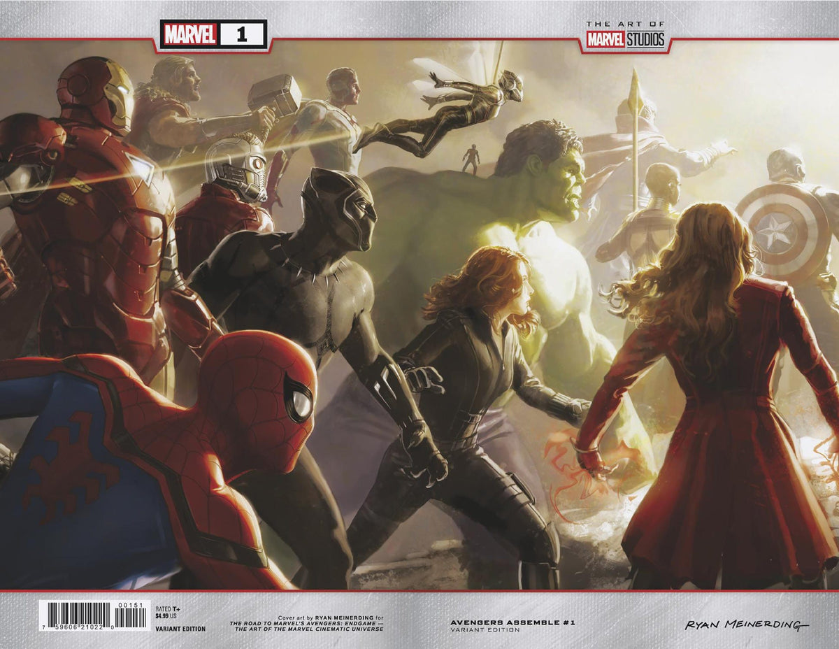 Marvel Comic Books AVENGERS ASSEMBLE #1 RYAN MEINERDING WRAPAROUND MARVEL STUDIOS VARIANT 75960621022000151 PRH-75960621022000151