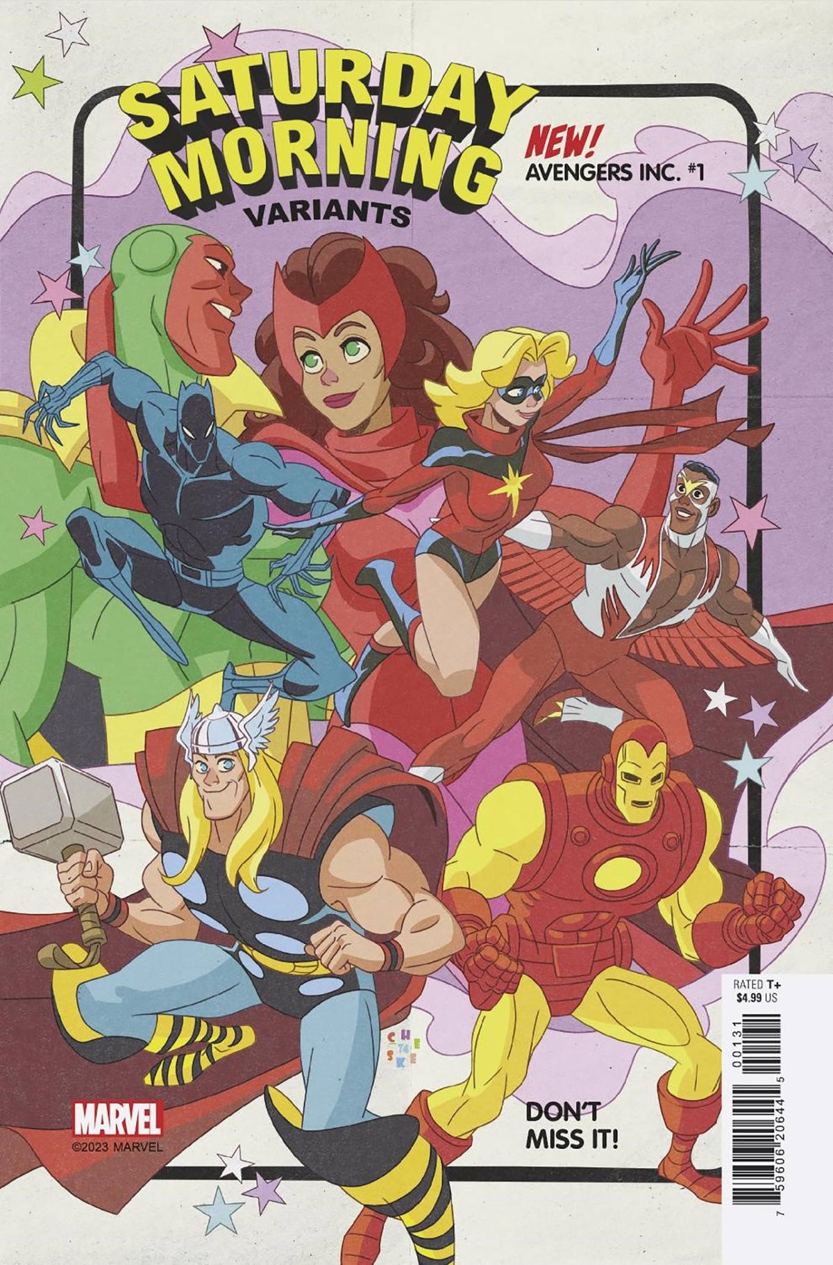 AVENGERS INC #1 SEAN GALLOWAY SATURDAY MORNING VAR