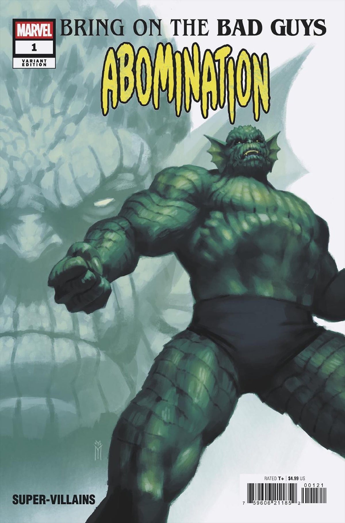 Marvel Comic Books BRING ON THE BAD GUYS: ABOMINATION #1 MIGUEL MERCADO VARIANT 75960621185200121 PRH-75960621185200121
