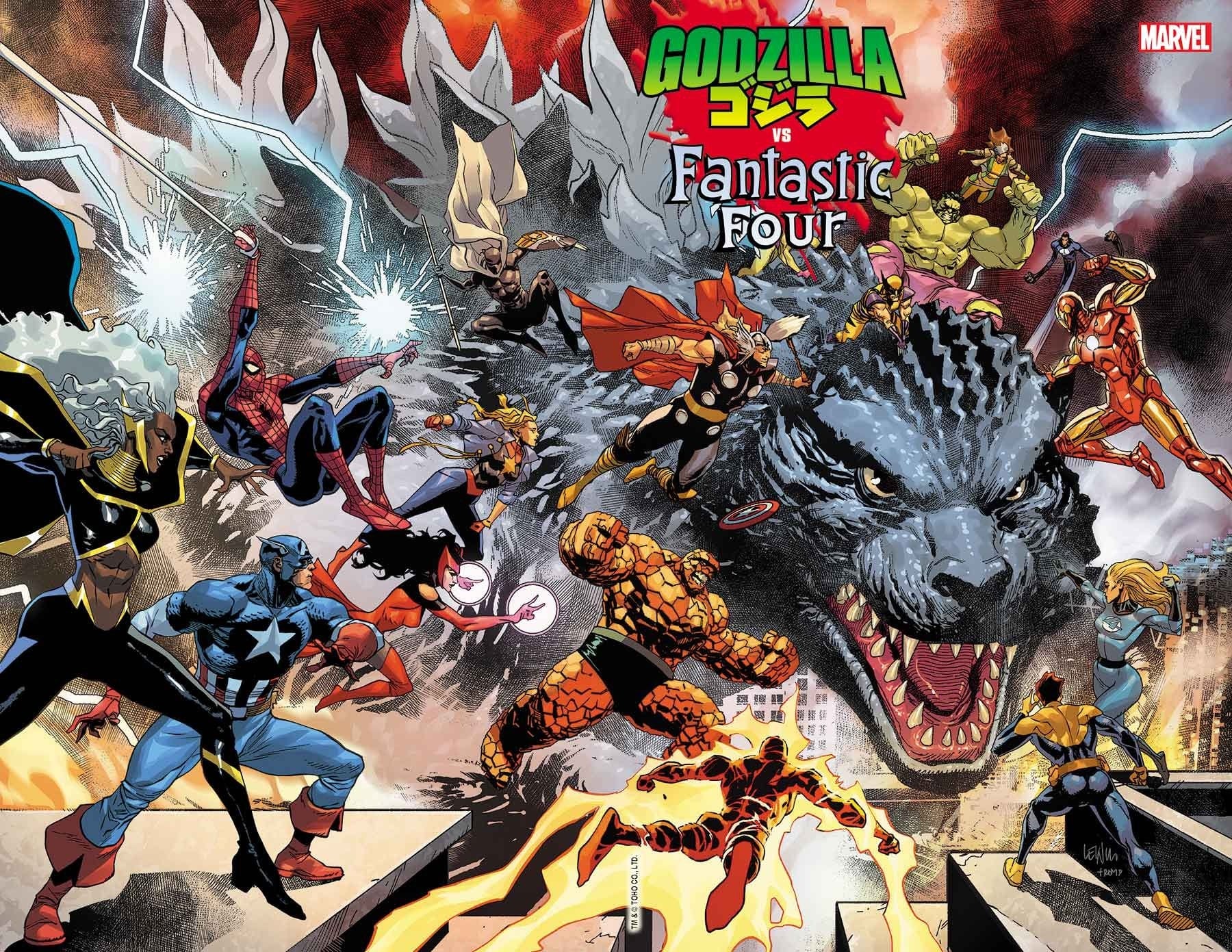 GODZILLA VS FANTASTIC FOUR #1 - THE KING OF MONSTERS BUNDLE