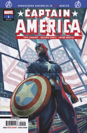 Marvel Comic Books CAPTAIN AMERICA #1 BEN HARVEY 3RD PRINTING VARIANT 75960621146300113 PRH-75960621146300113
