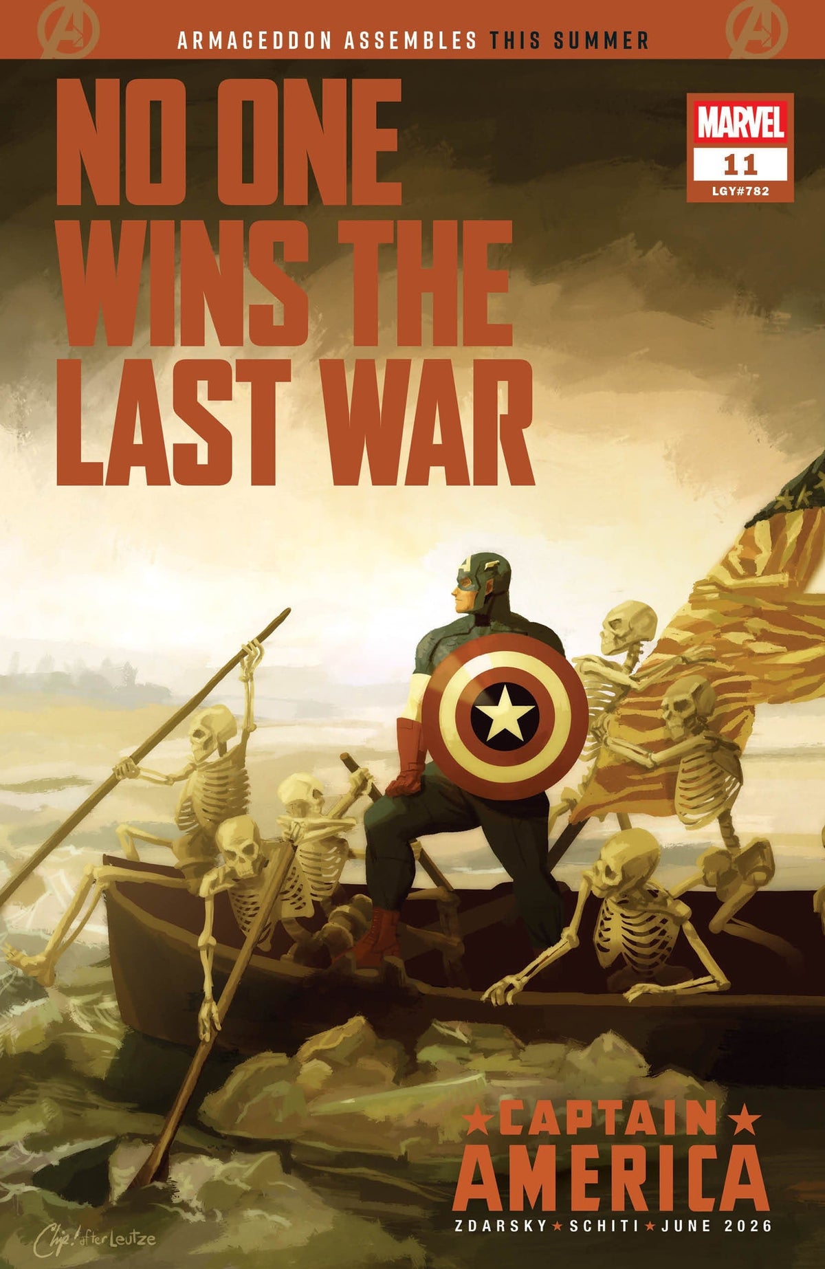 Marvel Comic Books CAPTAIN AMERICA #11 CHIP ZDARSKY FORESHADOW VARIANT 75960621146301131 PRH-75960621146301131