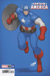 Marvel Comic Books CAPTAIN AMERICA #13 DAVID NAKAYAMA COLOR BLOCK BLUE VARIANT [ARM] 75960621146301361 PRH-75960621146301361