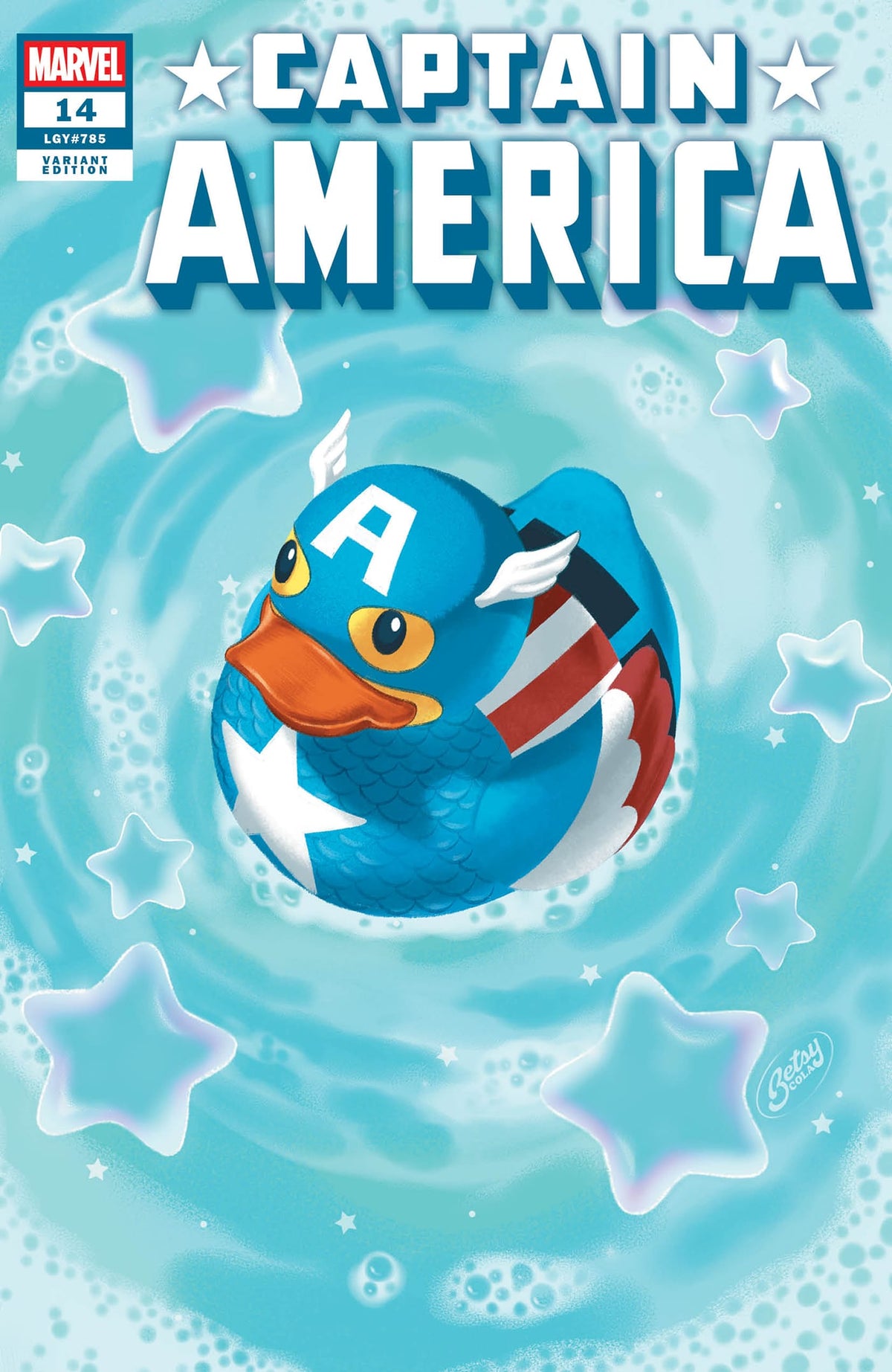 Marvel Comic Books CAPTAIN AMERICA #14 BETSY COLA MARVEL DUCK VARIANT [ARM] (Release Date: 08/05/2026) 75960621146301421 PRH-75960621146301421
