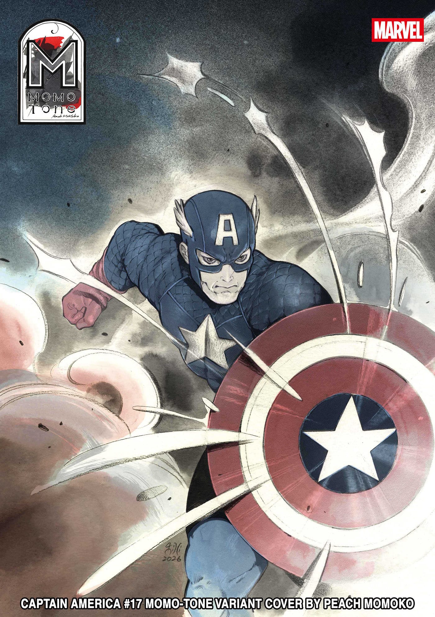 CAPTAIN AMERICA #17 PEACH MOMOKO MOMO-TONE VARIANT (Release Date: 11/11/2026)