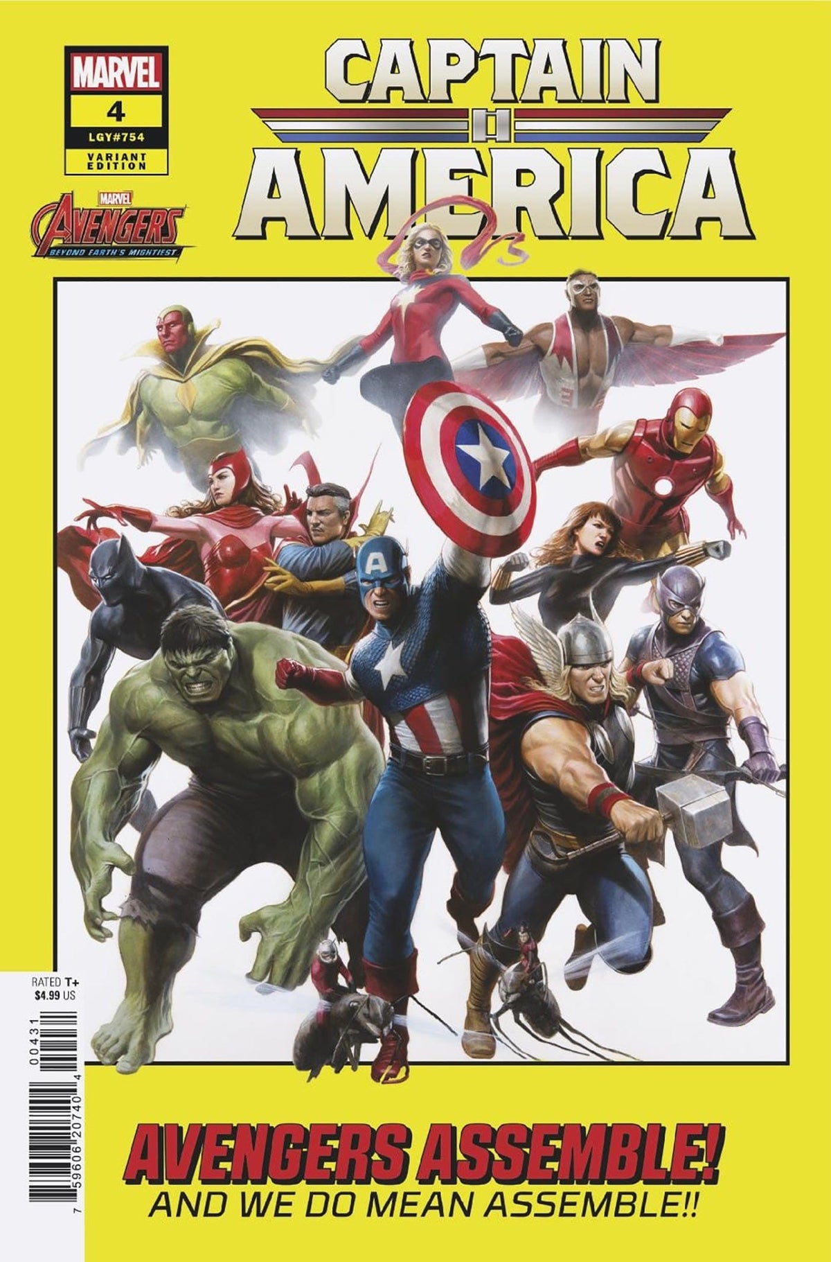 Marvel PRH Comic Books CAPTAIN AMERICA #4 ADI GRANOV AVENGERS 60TH VAR 75960620740400431 OCT230702