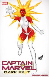 Marvel Comic Books CAPTAIN MARVEL: DARK PAST #1 DAVID NAKAYAMA COLOR BLOCK WHITE VARIANT 75960621492100151 PRH-75960621492100151