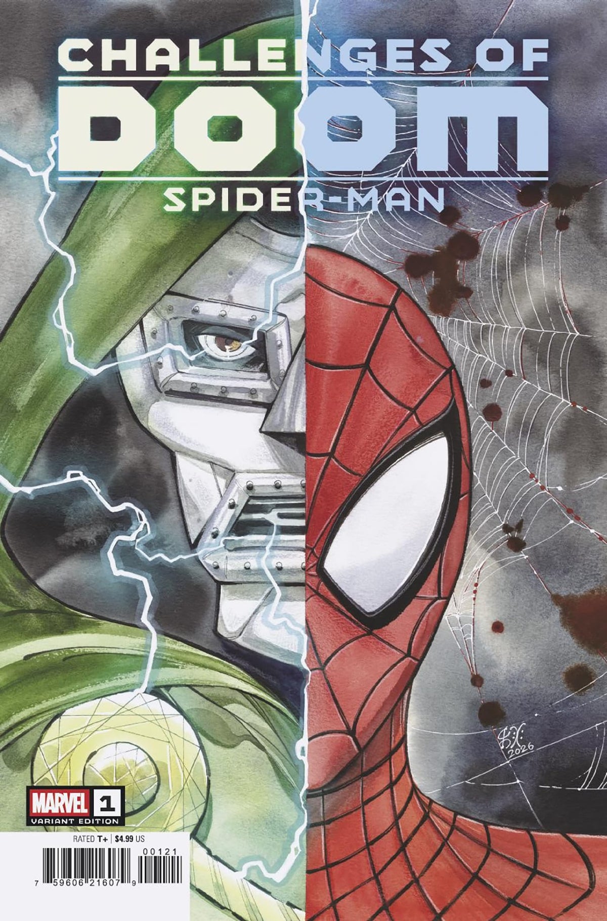 Marvel Comic Books CHALLENGES OF DOOM: SPIDER-MAN #1 PEACH MOMOKO VARIANT (Release Date: 09/09/2026) 75960621607900121 PRH-75960621607900121