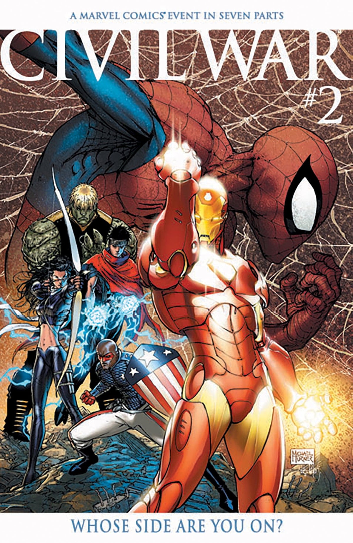 Marvel Comic Books CIVIL WAR #2 FACSIMILE EDITION MICHAEL TURNER FOIL VARIANT 75960621263700221 PRH-75960621263700221