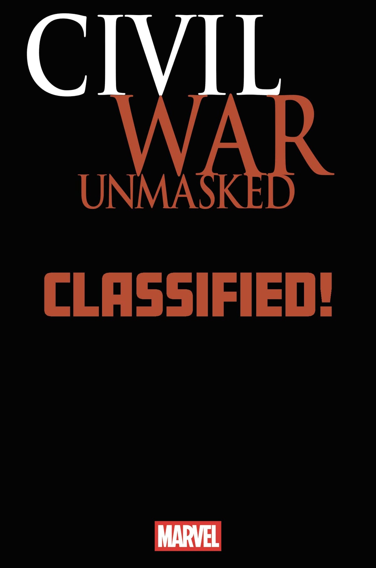 Marvel Comic Books CIVIL WAR: UNMASKED #2 TBD ARTIST MAGIC: THE GATHERING VARIANT 75960621471600231 PRH-75960621471600231