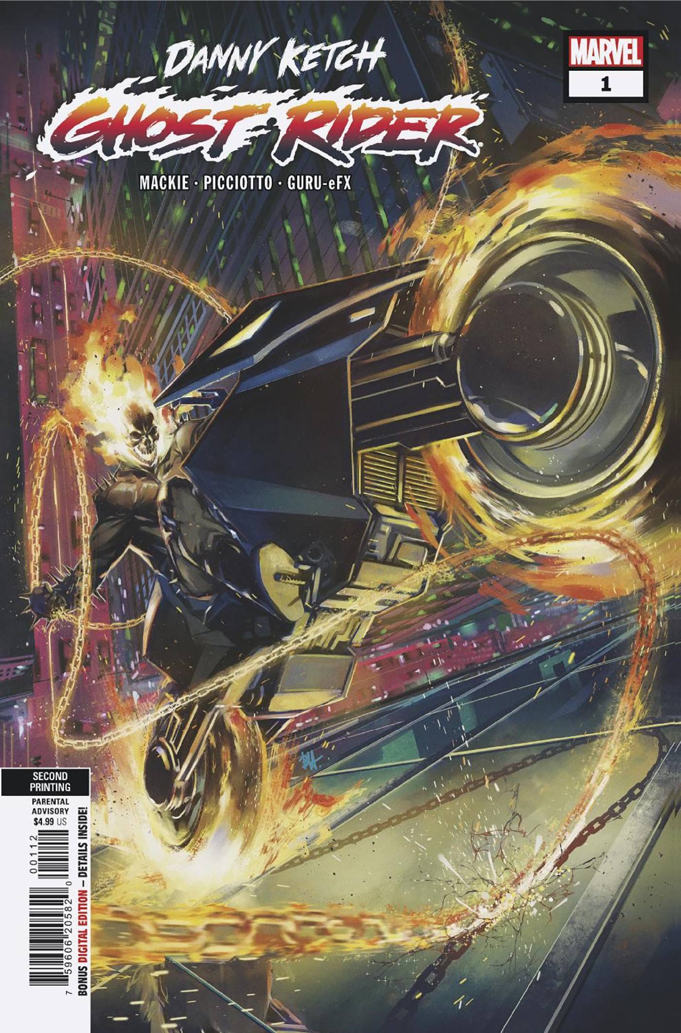 DANNY KETCH GHOST RIDER #1 (OF 5) 2ND PTG BEN HARVEY VAR