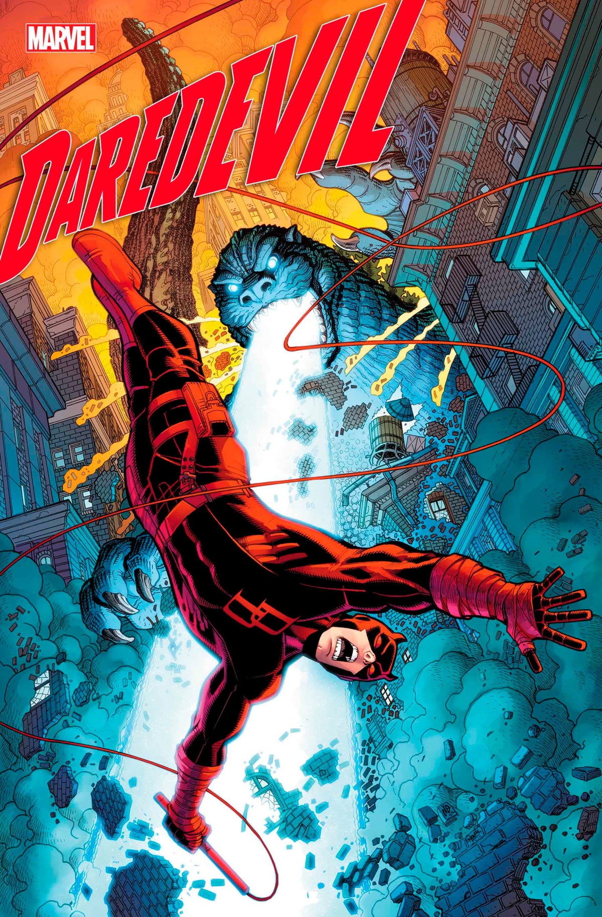 Marvel Comic Books DAREDEVIL #13 NICK BRADSHAW GODZILLA VARIANT 75960620531801321 PRH-75960620531801321