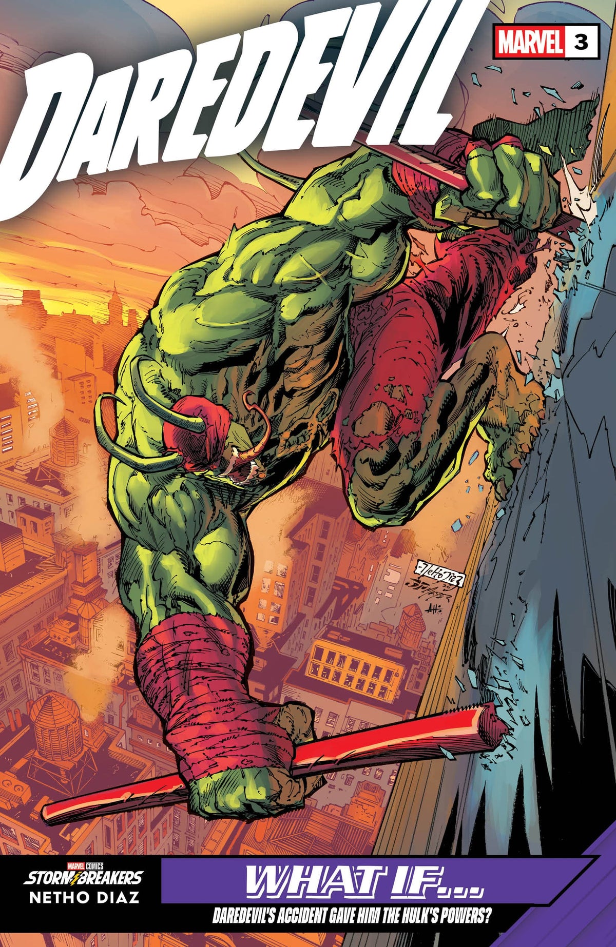 Marvel Comic Books DAREDEVIL #3 NETHO DIAZ WHAT IF...? VARIANT 75960621282800331 PRH-75960621282800331