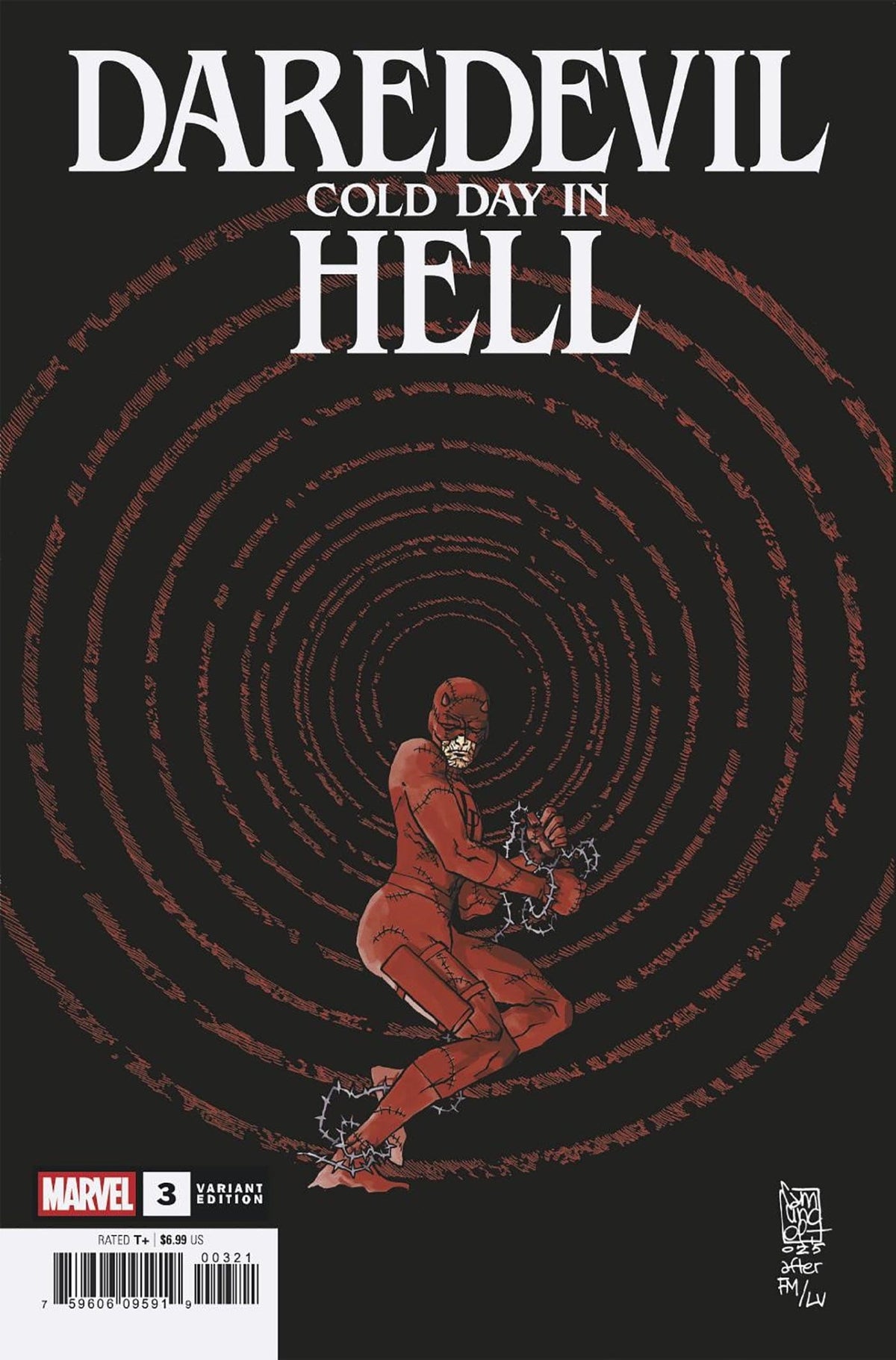 Marvel Comic Books DAREDEVIL: COLD DAY IN HELL #3 TBD ARTIST VARIANT 75960609591900321 PRH-75960609591900321
