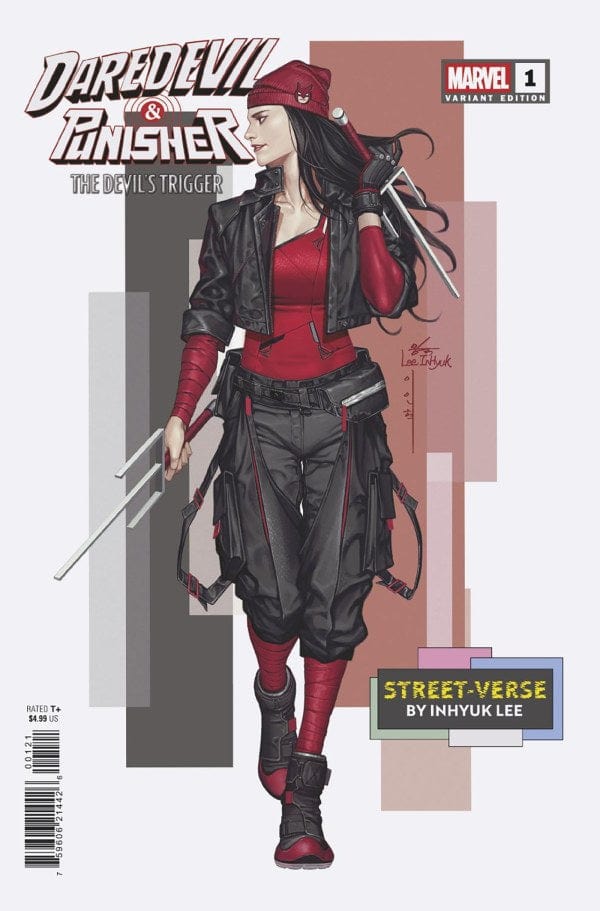 Marvel Comic Books DAREDEVIL/PUNISHER: THE DEVIL'S TRIGGER #1 INHYUK LEE STREET-VERSE VARIANT 75960621442600121 PRH-75960621442600121