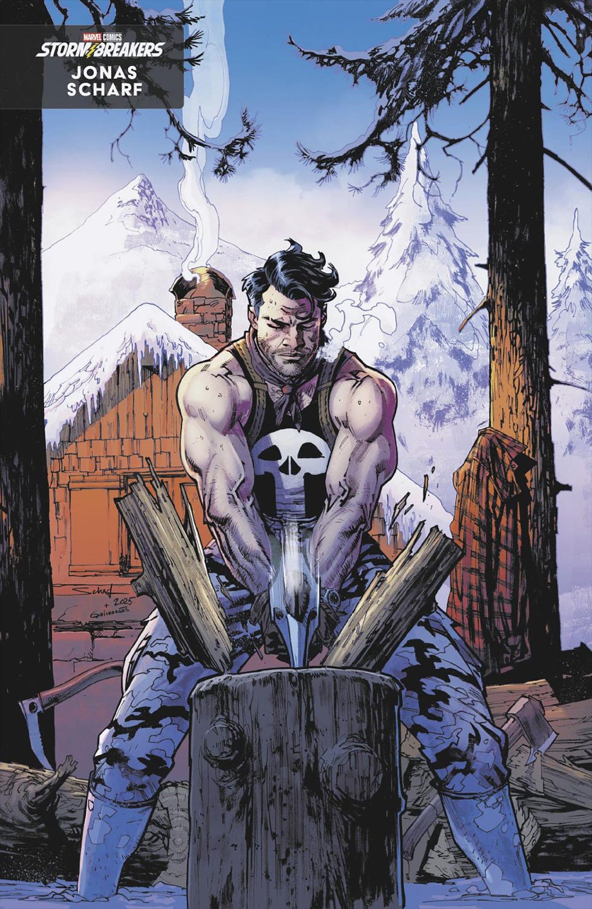 Marvel Comic Books DAREDEVIL/PUNISHER: THE DEVIL'S TRIGGER #2 JONAS SCHARF WINTER BREAK VARIANT 75960621442600221 PRH-75960621442600221