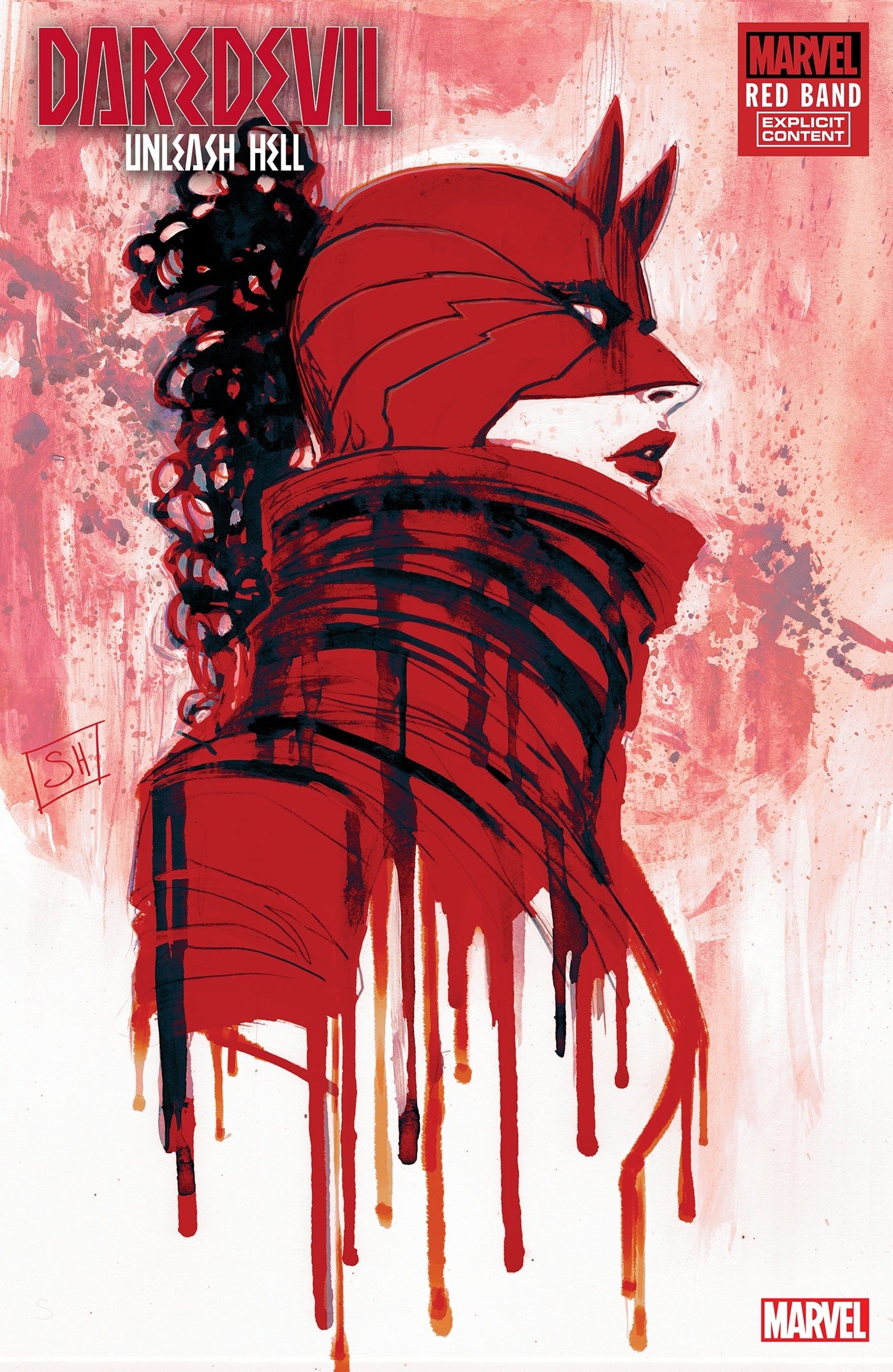 DAREDEVIL: UNLEASH HELL - RED BAND #1 STEPHANIE HANS VARIANT [POLYBAGGED]