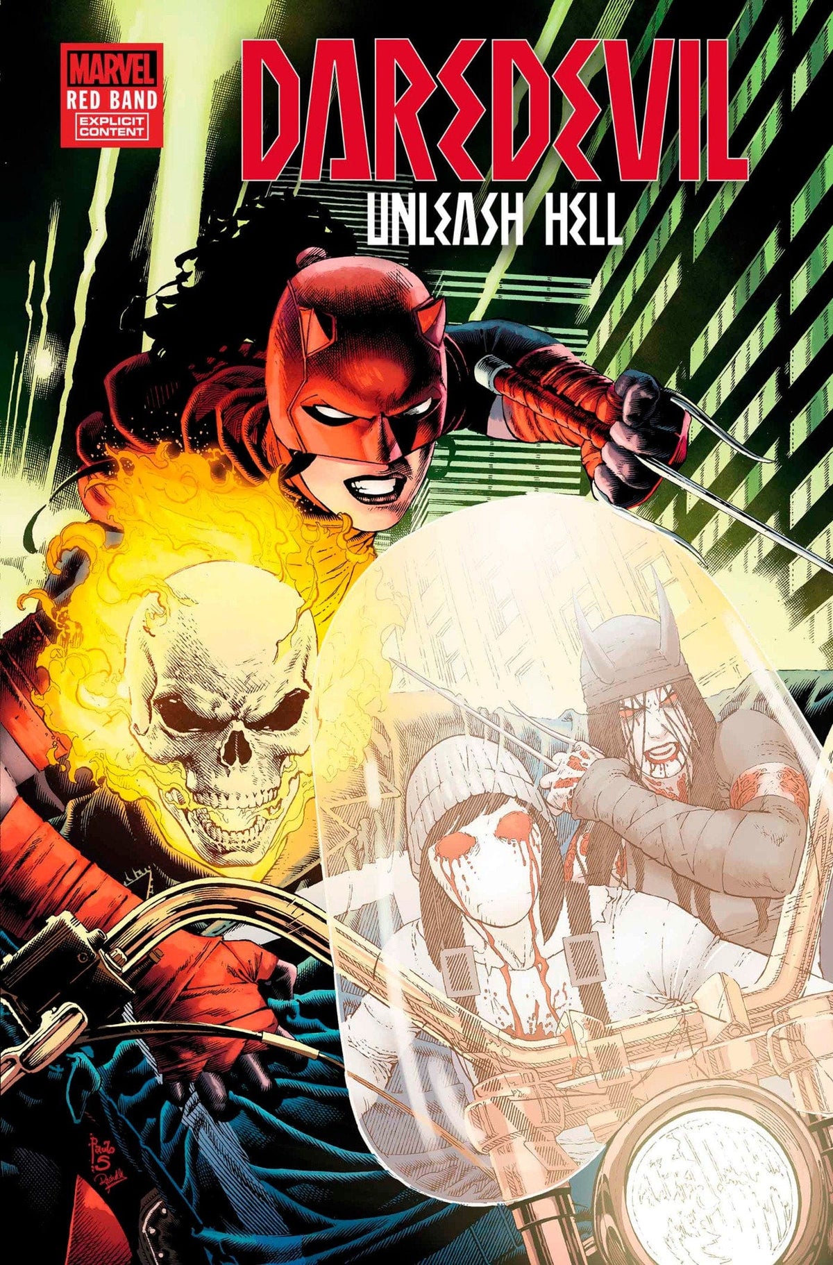 Marvel Comic Books DAREDEVIL: UNLEASH HELL - RED BAND #4 [POLYBAGGED] 75960621182100411 PRH-75960621182100411