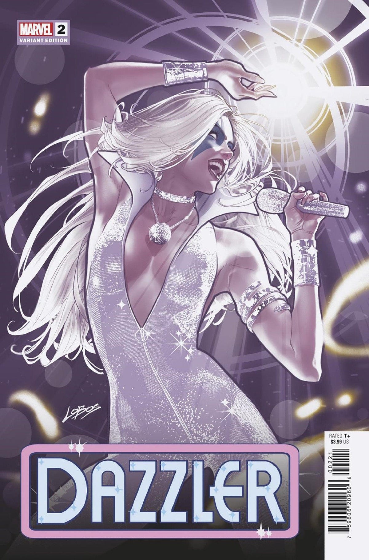 Marvel Comic Books DAZZLER #2 PABLO VILLALOBOS VARIANT 75960620960600221 PRH-75960620960600221