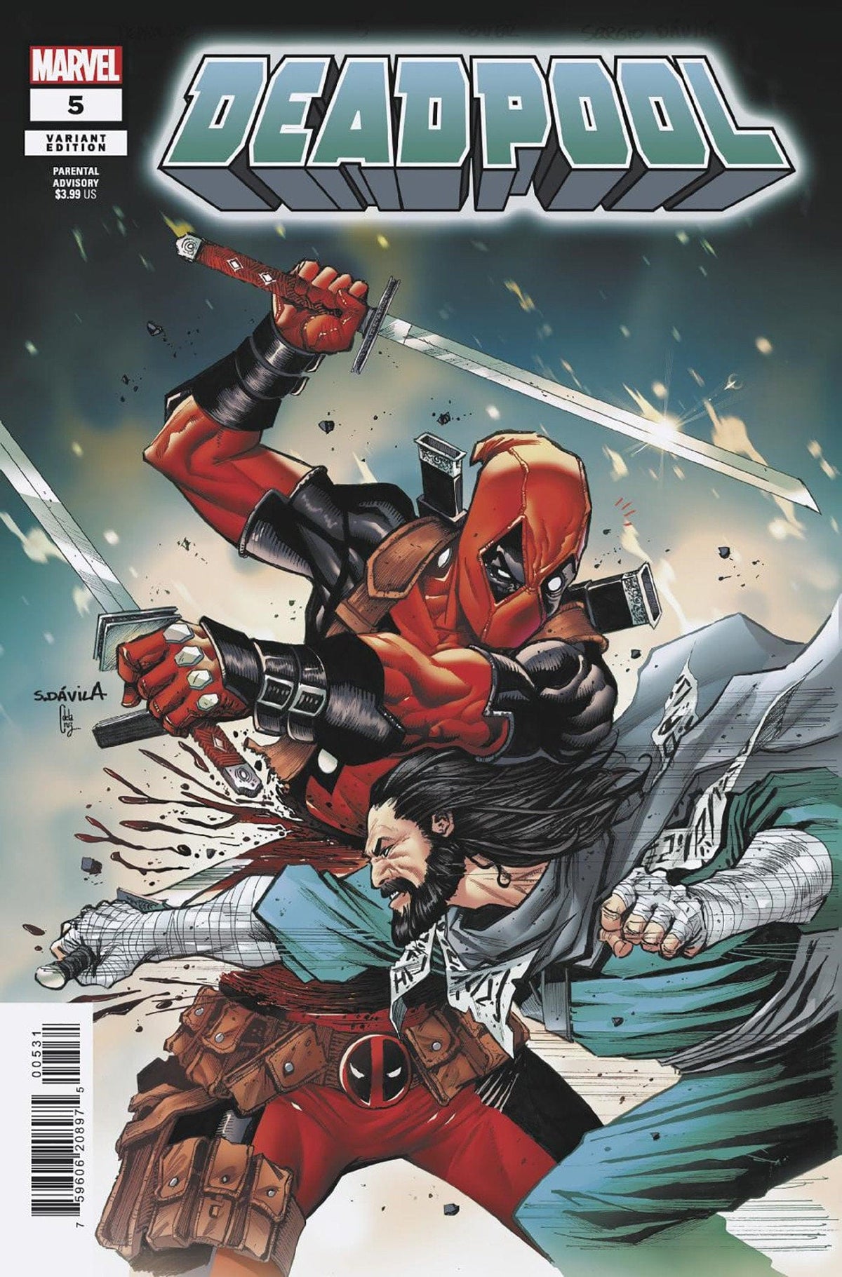 Marvel Comic Books DEADPOOL #5 SERGIO DAVILA VARIANT 75960620897500531 PRH-75960620897500531