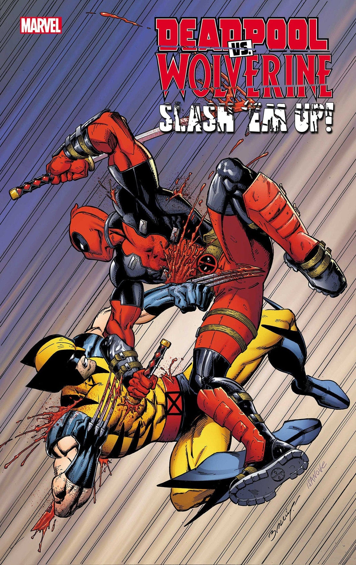 Marvel Comic Books DEADPOOL VS. WOLVERINE: SLASH 'EM UP #1 MARK BAGLEY VARIANT [DNMC] 75960621274300121 PRH-75960621274300121