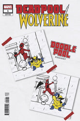 Marvel Comic Books DEADPOOL/WOLVERINE #1 DOODLEPOOL VARIANT 75960621054100181 PRH-75960621054100181