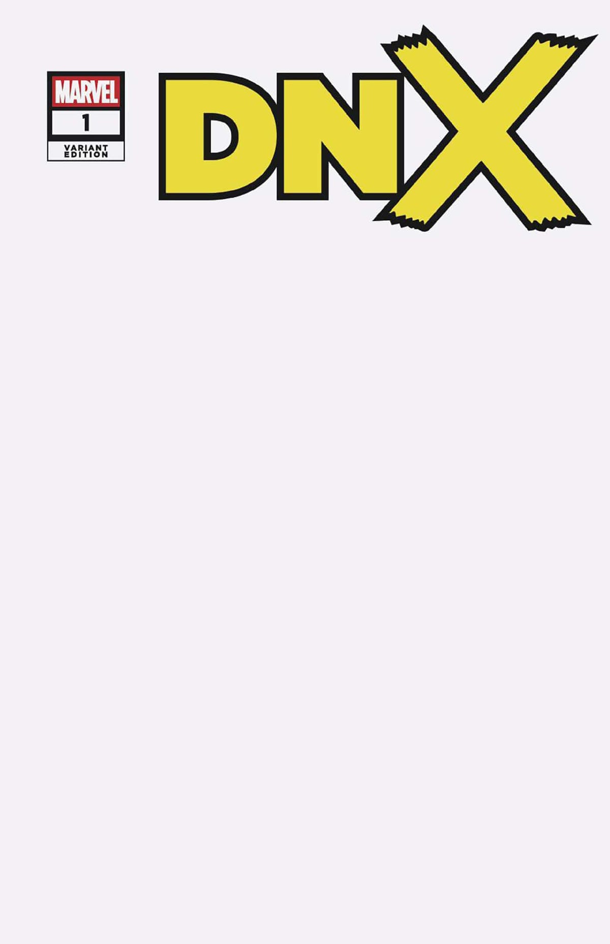 Marvel Comic Books DNX #1 BLANK COVER VARIANT A 75960621519500171 PRH-75960621519500171