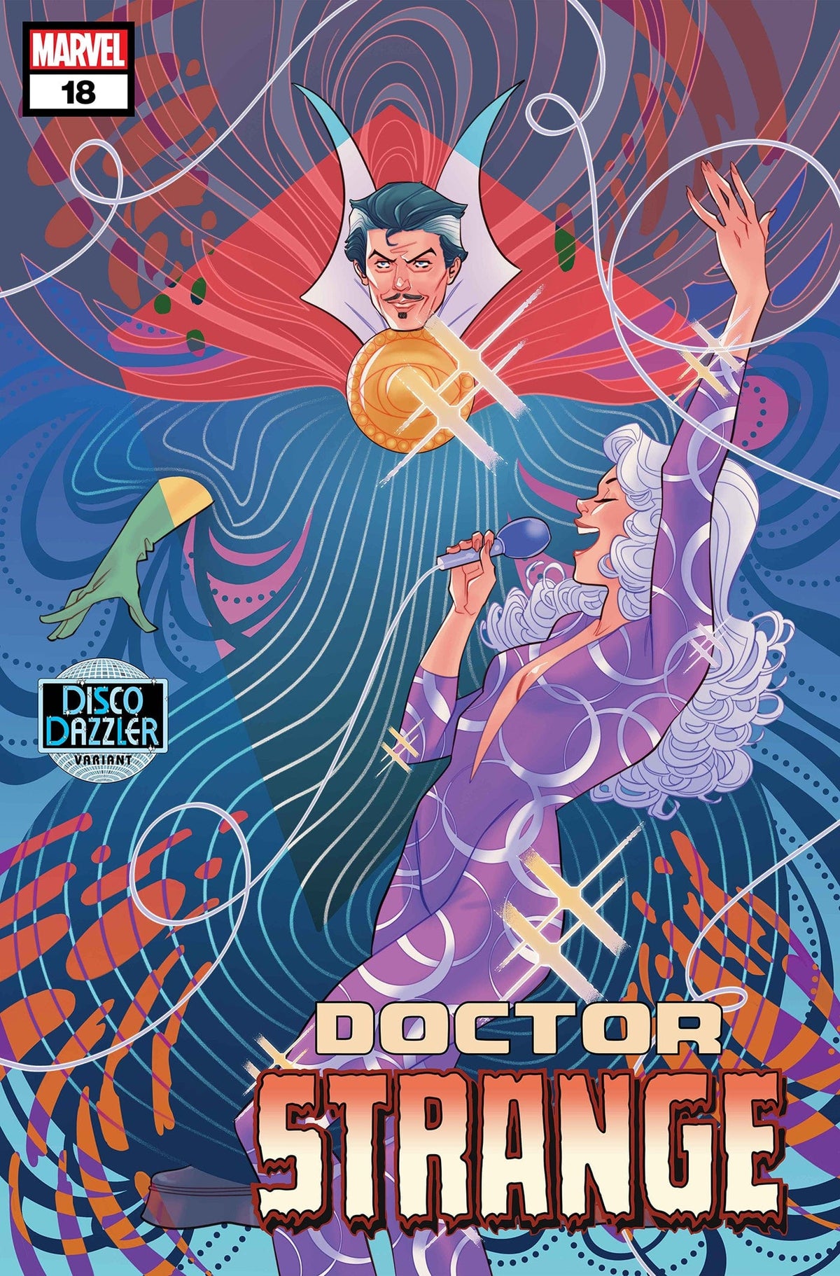 Marvel Comic Books DOCTOR STRANGE #18 MARGUERITE SAUVAGE DISCO DAZZLER VARIANT 75960620534901831 PRH-75960620534901831